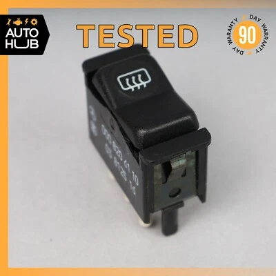 77-91 Mercedes W126 420SEL 300D Heated Rear Window Pane Switch 0008206110 OEM - Image 1 of 4