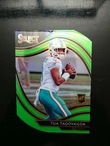 Tua Tagovailoa RC 2020 Select Rookie Field Level Neon Green Die-Cut - Bild 1 von 6