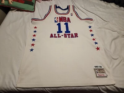 Camiseta deportiva 100 % auténtica Mitchell & Ness 87/88 Detroit Pistons Isiah Thomas 52 XXL  Foto 1 de 4