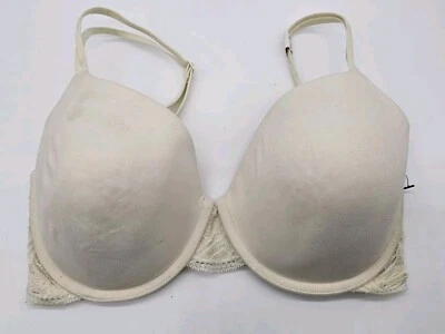Sujetador Calvin Klein para mujer talla 32DDD marfil ajuste perfecto ligeramente forrado con aros Foto 1 de 4