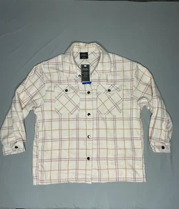 Giacca camicia donna HFX grande rosa vestibilità bottoni a pressione colletto casual NUOVA - Foto 1 di 11