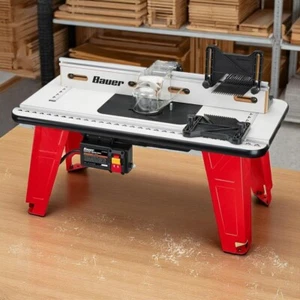 Electric Benchtop Router Table 32" x 16" Laminated MDF Table w/ Adjustable Fence - Picture 1 of 19