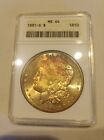 1881-S $1 Morgan Silver Dollar MS-64 Old ANACS Holder GRAND APPEAL