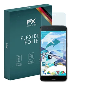atFoliX 3x Folie für OnePlus 5 Schutzfolie klar&flexibel Displayschutzfolie - Bild 1 von 8