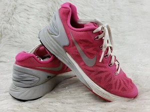 NIKE 'Lunarglide 6' Sneakers 654156-601 Hot Pink Size 3.5Y / 35.5 - Picture 1 of 6