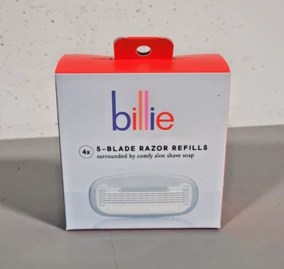 Billie Razor Refill Cartridge - 5 Blade Razor Refills (4 Refills) w/ Aloe Soap - Image 1 of 2
