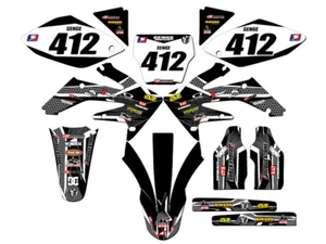 2004-2005 CRF 250 R PODIUM Black Senge kit de gráficos compatible con Honda - Imagen 1 de 10