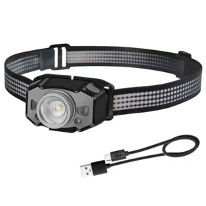 Powerful Zoomable Sensor LED Headlamp Red+White Light Headlight Head Torch Lamp - Picture 1 of 18
