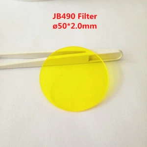 Optischer Filter 50*2,0 mm 490 nm Gelbglas JB490 GG490 - Bild 1 von 4