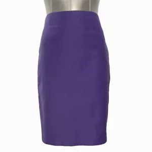 Nr. 2 Bleistiftrock 8 weinrot lila Twill Baumwollmischung nur chemische Reinigung Karriere süß - Bild 1 von 8