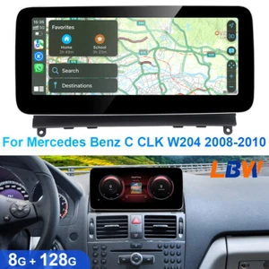 10.25'' Android Car GPS For Mercedes Benz C CLK W204 2008-2010 Radio Navi 8+128G - Picture 1 of 12