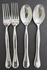 Cubiertos Retroneu "Pinch" - Cucharaditas y tenedores para ensaladas (2 de cada uno) - Imagen 1 de 8