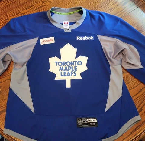 Toronto Maple Leafs Jersey-  Practice Used NHL practice jersey with fight strap Cover