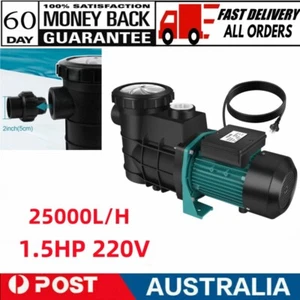 Pool Pump 1.5HP Swimming Pool Spa Water Pump w/ Motor Strainer Filter Basket - Picture 1 of 13