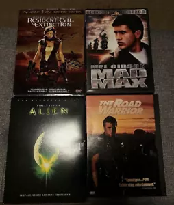 DVD Lot ( Alien / Resident Evil Extincton / Mad Max 1/2 ) - Picture 1 of 8