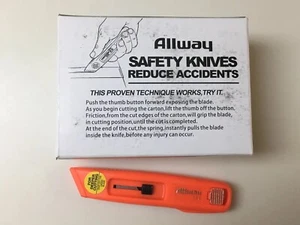 Utility Knife Allway Tools Self Retracting Safety Knife 12 Pack ARK-B7 12pc Box - Picture 1 of 8