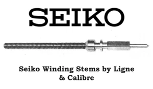 1x Vástago de cuerda Seiko de Ligne & Calibre [Lista desplegable] -- Nuevo de Lote Antiguo - Imagen 1 de 1