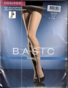 Strumpfhose BASIC 30 von DESIREE Gr. 40-42 bis 52-54 gobi, schwarz - Bild 1 von 1