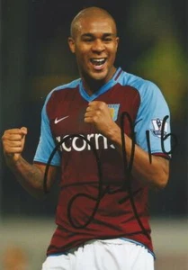 ASTON VILLA: ZAT KNIGHT SIGNED 6x4 ACTION PHOTO+COA - Picture 1 of 1