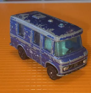 FURGONETA MERCEDES DE COLECCIÓN PLAYART HONG KONG POLICÍA DEL CONDADO rara original auto antiguo gratis - Imagen 1 de 7