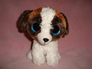 2017 TY Beanie Boos Tysilk Dog DUKE Blue Sparkle eyes 5.5" Plush & Beans - Imagen 1 de 6