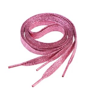 Sparkle Shoelaces Colors Flat Shoelaces Sneaker Shoe Strings - Picture 1 of 12