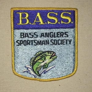 BASS Patch - Bass Anglers Sportsman Society Vintage  3 1/2 inches x 3 3/4 inches - Picture 1 of 1