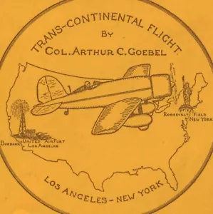 Burbank to New York 1930 Trans Continental Record Flight 5c Postage Cover C11 US - Picture 1 of 2