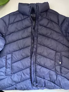 Zara Kids Navy Puffy Outer Jacket Size 5 110cm - Picture 1 of 4