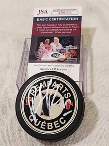 PATRICK ROY signed QUEBEC REMPARTS puck JSA COA AVALANCHE CANADIENS - Picture 1 of 2
