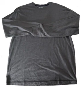 NUEVO Para hombres Mediano Cremieux Ropa de salón Mangas largas Camisa cuello redondo Algodón Gris - Imagen 1 de 7