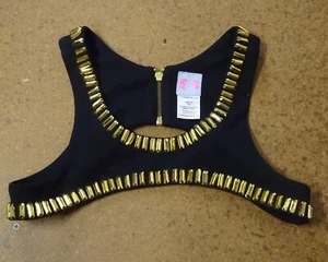SASS & BIDE Adorned Collar Embellished Shoulder Harness Top Size Euro 36 (Aus 6) - Picture 1 of 3