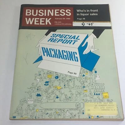 Business Week Magazine: February 20 1965 - Special Report Packaging/Liquor Sales - Image 1 of 3