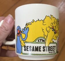 Sesame Street Muppets Ceramic Mug Licensed 1981 Vintage Cup Made in New Zealand