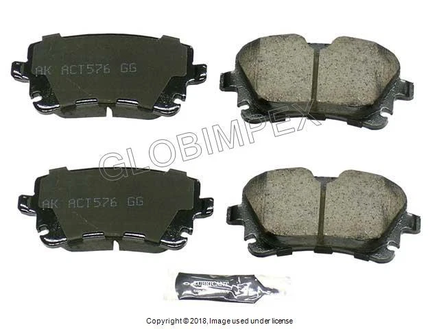 AUDI S4 (2004-2009) Brake Pad Set REAR AKEBONO EURO + 1 YEAR WARRANTY - Image 1 of 1