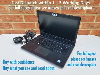 Fast Powerful Dell 14” inch 8 GB RAM 128 GB SSD Core i5-7200U Win10Pro Wi-Fi - Image 1 of 4