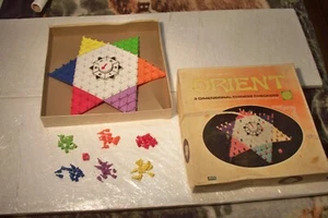 Vintage 1972 Orient 3 Dimensional Chinese Checkers Game Lakeside 8323 Complete - Picture 1 of 17