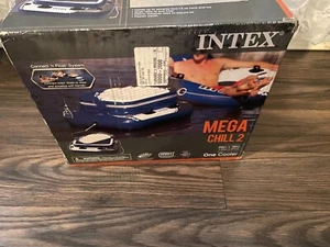 Intex 48" x 38" Mega Chill II Pool Lake Beach & River Inflatable Cooler Float - Picture 1 of 2