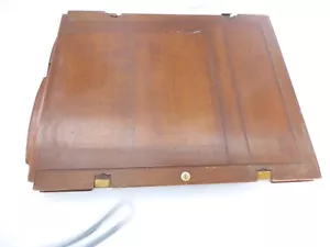 SELTENE 10"" x 12"" antike Mahagoni & Messing Filmhalter - UK Händler GROSSFORMAT - Bild 1 von 12