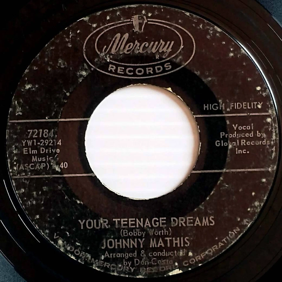 Johnny Mathis - Your Teenage Dreams / Come Back [7" 45 rpm Single] - Image 1 of 1