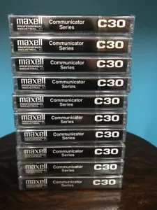 MAXELL COM-30 Professional 30 Minute Normal Bias Audio Cassette (10-Pack) - Picture 1 of 2