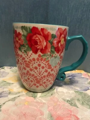 Taza de café con leche vintage floral de 26 onzas The Pioneer Woman de gres  Foto 1 de 4