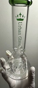 8” Urban Glass 3 Piece Beach Water Pipe For Tobacco Use - Picture 1 of 5