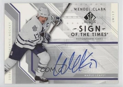 2006-07 SP Authentic Sign of the Times Wendel Clark #ST-WC Auto - Image 1 of 2