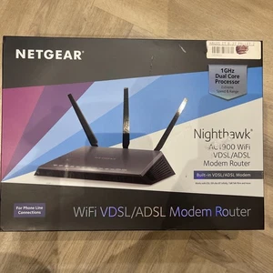 Netgear Nighthawk AC1900 D7000 Smart WiFi VDSL/ADSL Router P1E3 - Picture 1 of 6