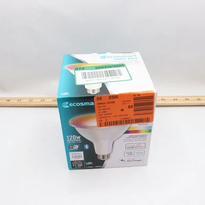 EcoSmart Voice Control Color Changing CEC LED Light Bulb 120W - Image 1 of 4