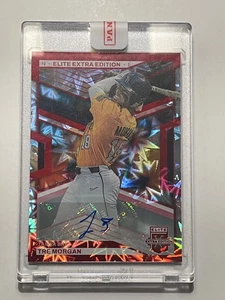 TRE MORGAN 2023 Panini Elite Edición Extra FOTL Rojo Automático/5 LSU Tampa Bay Rays - Imagen 1 de 3