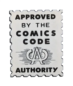 Approved by the Comics Code Authority Logo Wall Art 3D Printed - 200mm - Picture 1 of 7