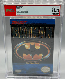 Batman Nintendo NES Ovalado SOQ CIB Completo PSA 8.5 Calificado No WATA SunSoft