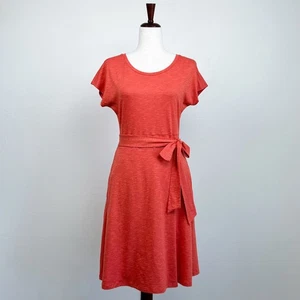 Vestido envolvente de taco Tencel naranja de algodón orgánico Toad & Co. - Imagen 1 de 7